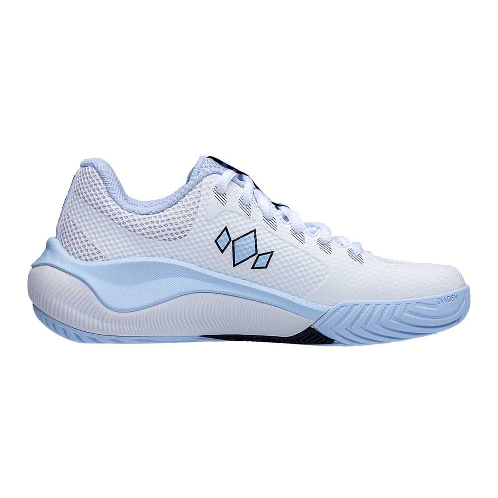 Diadem Court Flo Court Shoes -  Women's - White/Sky Blue