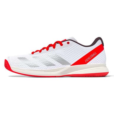 adidas Courtflash Pickleball Shoe - Men's - White/Silver/Red