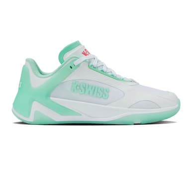K-Swiss K-Frame Pickleball Shoe - Women's - White/Neon Mint/Hot Neon Pink