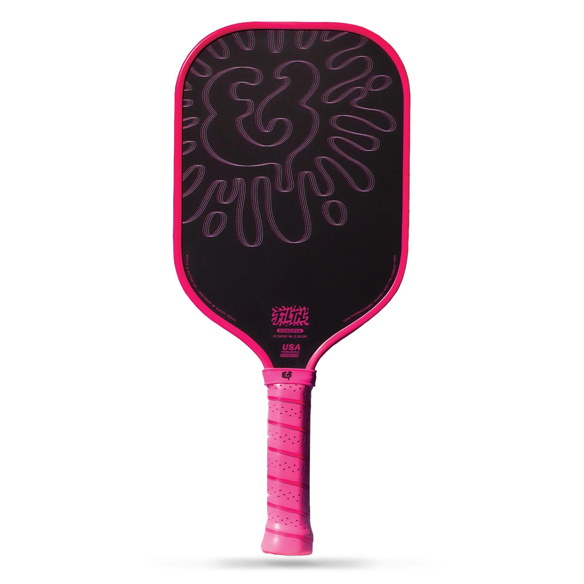 The Filth 16mm Pickleball Paddle- Elongated (Pink) (Ambassador) (10)