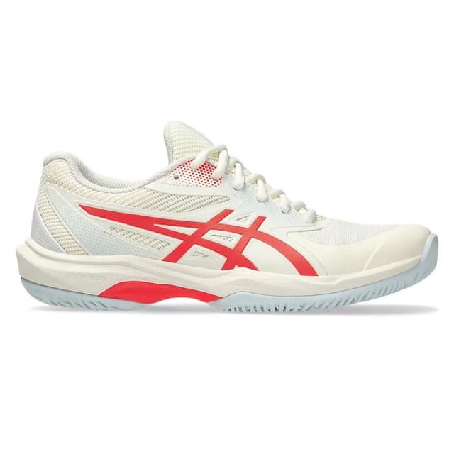ASICS Game FF Pickleball Court Shoe - Women's - Cream/Flash Red