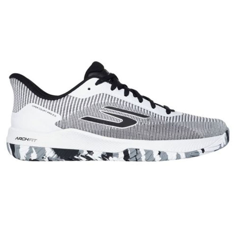 Skechers Viper Court Pro 2.0 Wide Shoe - Men's -White/Black