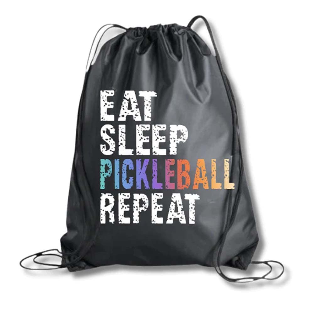 Born to Rally Pickleball Drawstring Bag