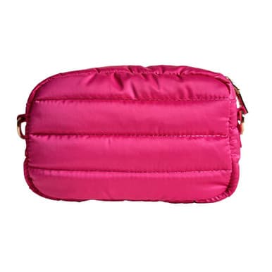ah.dorned Ella Quilted Puffy Zip Top Messenger Bag